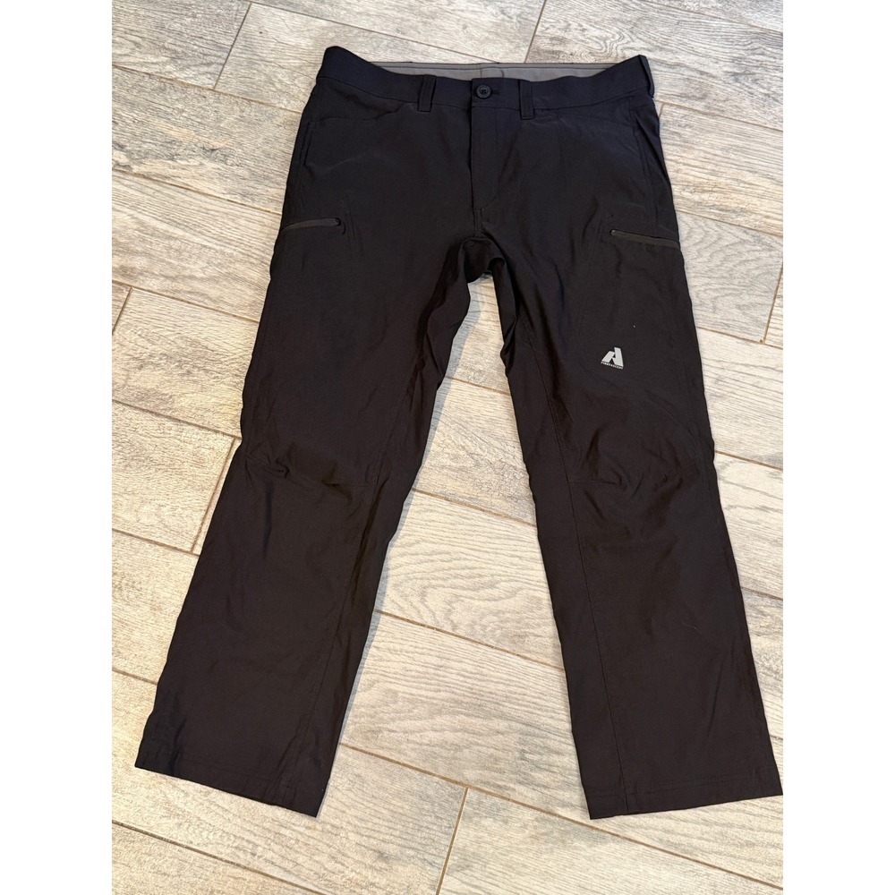 Eddie Bauer First Ascent Guide Pants Mens 36x30 Black Hiking Technical 36 x 30
